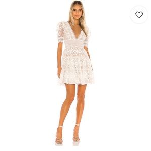REVOLVE Megan mini dress in blanc